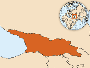 Грузия на карте мира